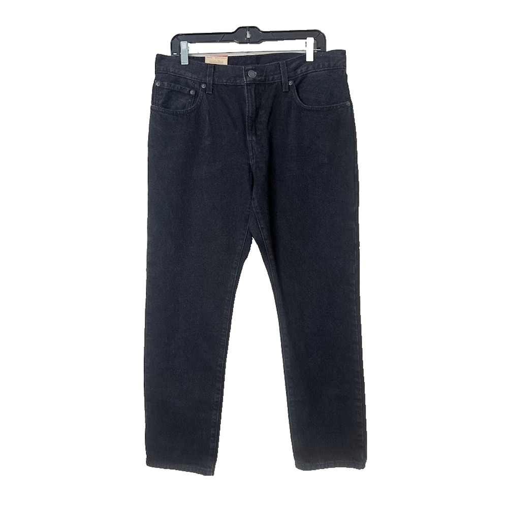 Levi's Mens Jeans Black 31 x 30 5-Pocket Style Straight Leg Cotton Hemp